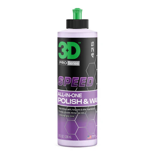 3D Speed AIO Polish and Wax 16 Oz. 12/case