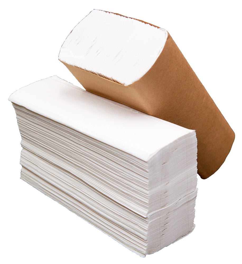 White Multifold Paper Towels 9.5" x 9.25", 4000 Towels/Case