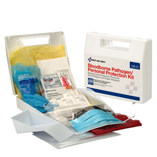 BBP Spill Clean Up Kit with CPR Pack, Plastic Case