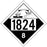 1824 Placard - Class 8 Corrosive  100/Pack