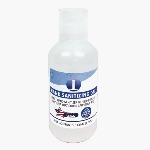 hand sanitizing gel | 4 oz. bottle | 70% alcohol FDA approved
