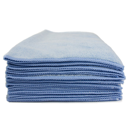 Blue 16" x 16" Microfiber Towels 12/Pack