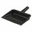 12" Black Molded Plastic Dustpan