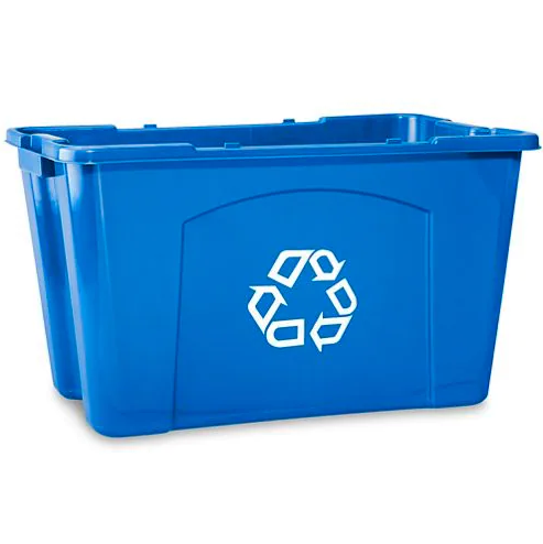 Rubbermaid® Recycling Tote Bin, 18 Gallon