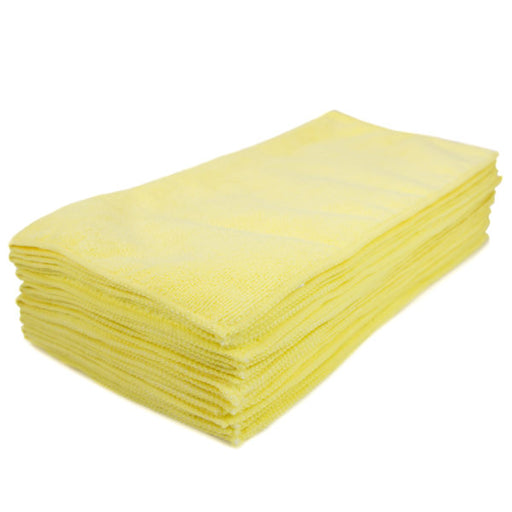 Yellow 16" x 16" Microfiber Towels 12/Pack
