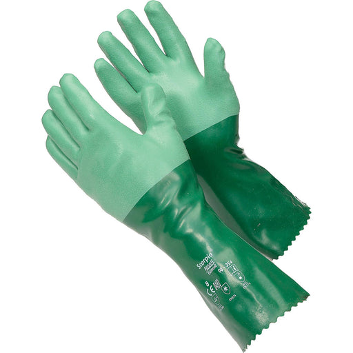 pair of Ansell 08-352 Neoprene Green Scorpio Gloves 
