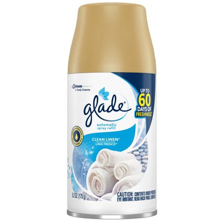 Glade Clean Linen Automatic Refill 6.2 Oz. Can 6/Case