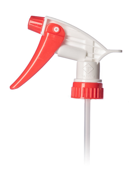 Tolco Red and White Institutional Trigger Sprayer with a 7.5" Dip Tube